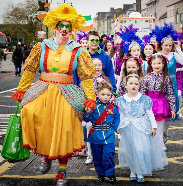 Waterford Panto Society, which celebrated 40 years, in the Waterford city St Patrick's Day Parade. Photo: Joe Evans