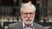 Gerry Adams in London ‘to assert the legitimacy of the republican cause’