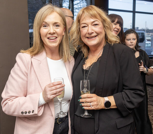  Collette Kearney and Brenda Giles at the Tower Hotel for the launch of Scene and Heard Productions new play "Up The Déise". Photo: Joe Evans
