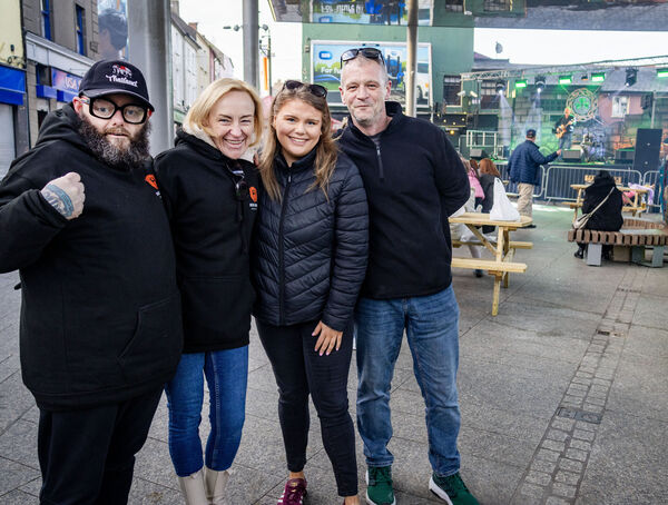  Members of Big Bear Company at the Apple Market for the St. Patrick's Festival. Photo: Joe Evans