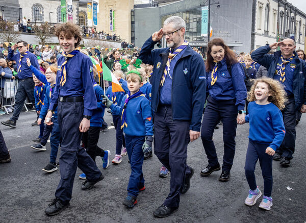 Waterford Scout County at the St. Patrick's Day Parade. Waterford Scout County at the St. Patrick's Day Parade.