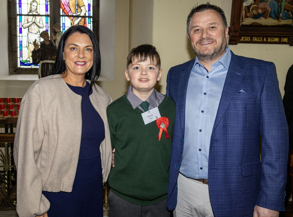  Ben Galibert, St. Mary's BNS, Ferrybank, who was confirmed at the Sacred Heart Church, Ferrybank.