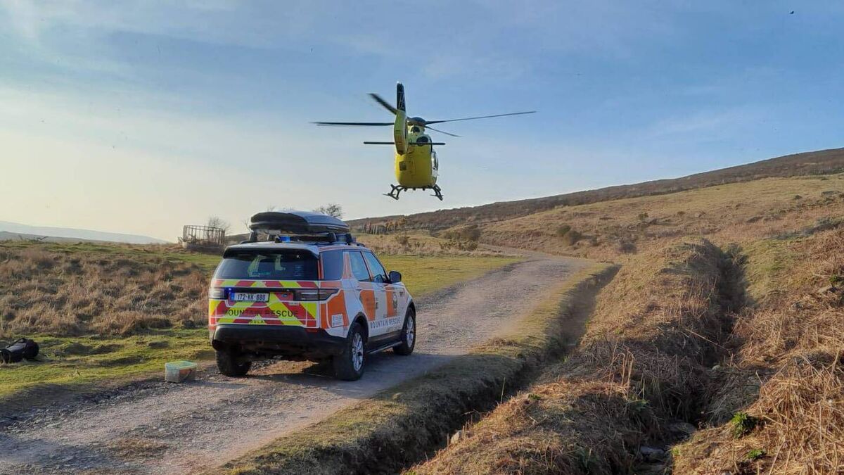 Emergency services evacuate walker from the Comeraghs