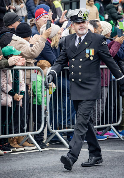  Fran Conroy, Irish Coast Guard, at the St. Patrick's Day Parade. 