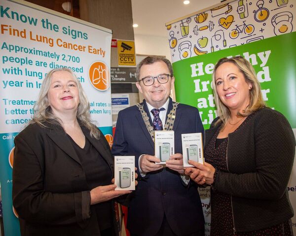 Attending were Mayor Of Waterford City & County Cllr. Seamus Ryan, Mary Conway, City & County Librarian and Anne Marie Lawlor, HSE and National Cancer Control Programme (NCCP). Photo: John Power Attending were Mayor Of Waterford City & County Cllr. Seamus Ryan, Mary Conway, City & County Librarian and Anne Marie Lawlor, HSE and National Cancer Control Programme (NCCP). Photo: John Power