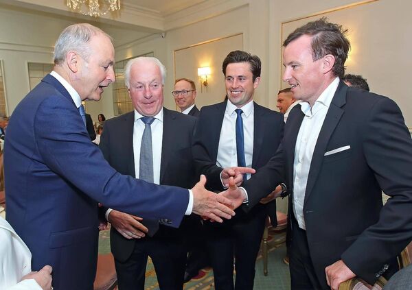 An Taoiseach, Micheál Martin, Noel Frisby Snr, Noel Frisby Jnr &amp; James Frisby