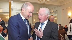 <p>An Taoiseach, Micheál Martin &amp; Noel Frisby </p>