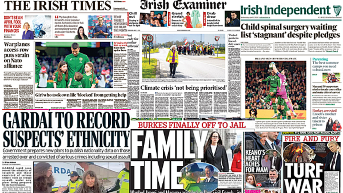 What the papers say: Wednesday's front pages