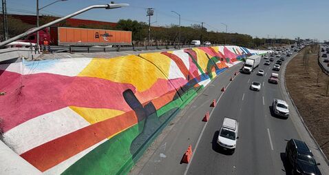 Waterford artist paints mural on Mexican highway