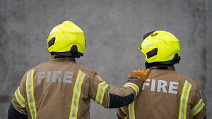More than 100 firefighters tackle Omagh industrial fire as casualty airlifted