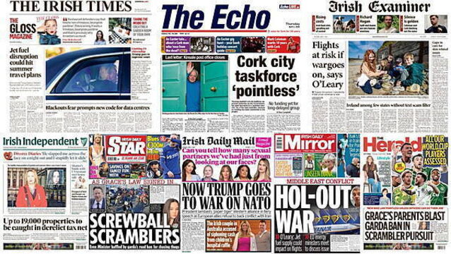 What the papers say: Thursday's front pages
