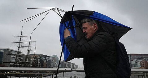 Storm Dave: Met Éireann issues wind warning for all counties on Saturday