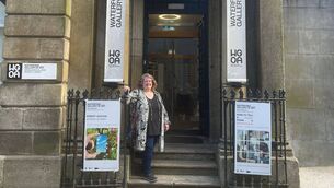 <p>Niamh Ni Chearbhaill outside WGOA</p>