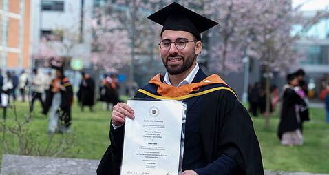 Palestinian tech student tops class at Dublin university