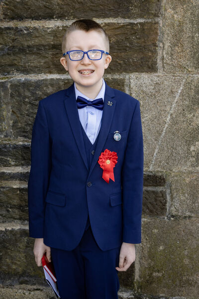  Kaden Griffin, Holy Cross, who was Confirmed by Bishop Alphonsus Cullinan at the Holy Cross Church, Tramore.