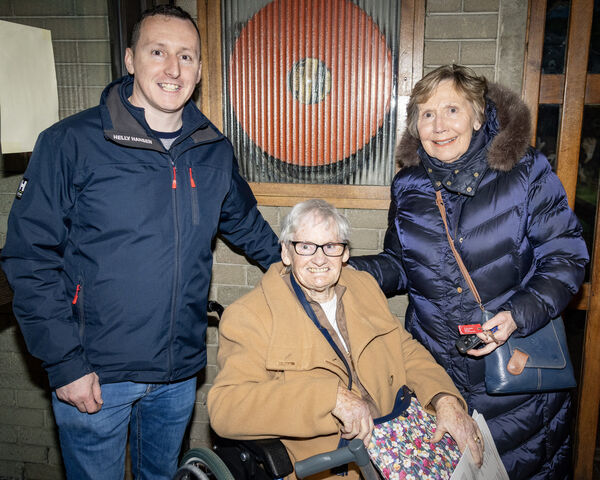  Peter Windle, Mary windle and Carmel Windle O'Brien, at the Massed Bands 20th Anniversary Concert, in the Sacred Heart Church The Folly. Photo: Joe Evans