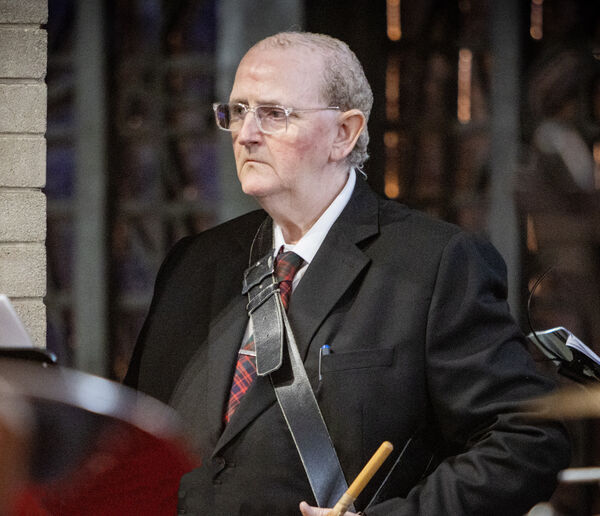  Ger O'Brien, organiser, at the Massed Bands 20th Anniversary Concert, in the Sacred Heart Church The Folly. Photo: Joe Evans