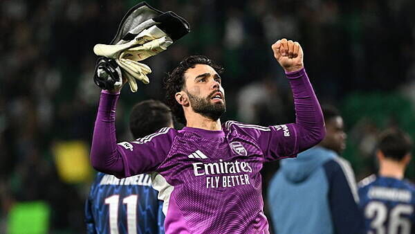 Mikel Arteta hails ‘extraordinary’ David Raya after Arsenal victory in Lisbon
