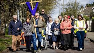 <p>Good Friday Carrying of The Cross: from Belvedere Grotto to St. Paul's Church, for the Good Friday service. Photo: Joe Evans</p> <p>Good Friday Carrying of The Cross: from Belvedere Grotto to St. Paul's Church, for the Good Friday service. Photo: Joe Evans</p>