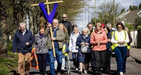 WATCH: The cross is carried in Waterford for the Good Friday service