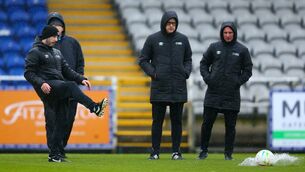 <p>Match officials perform a pitch inspection prior to kick off at the RSC. Photo: INPHO</p> <p>Match officials perform a pitch inspection prior to kick off at the RSC. Photo: INPHO</p>