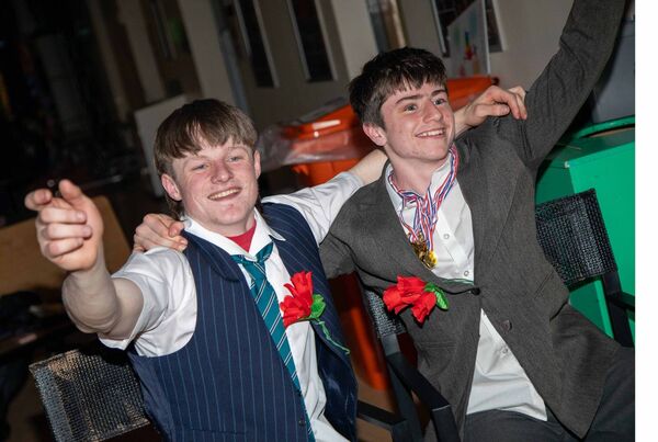 MC's Tommy Colfer and Finn Dalton. Photo: John Power