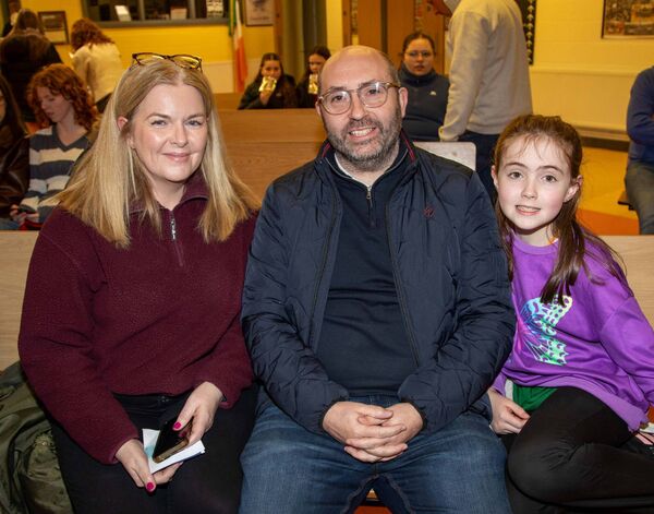 Mena, Barry and Tilly Fitzgerald. Photo: John Power Mena, Barry and Tilly Fitzgerald. Photo: John Power