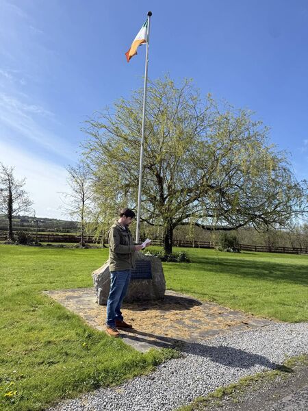 Cllr Donnchadh Mulcahy speaking at the event 