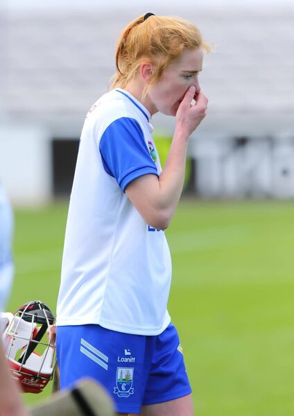 Waterford's Beth Carton can't hide her disappointment at full time. Waterford's Beth Carton can't hide her disappointment at full time.