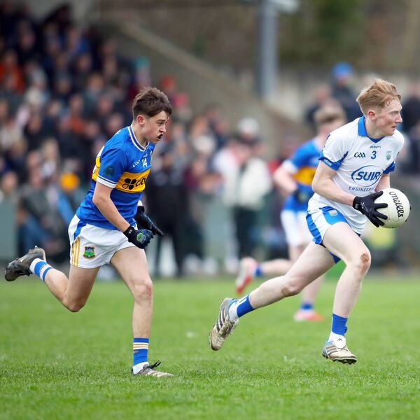 Waterford's James Skehan was rock solid in defence as he comes out with possession against Tipperary.