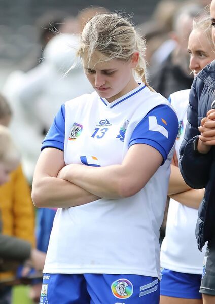 Waterford's Abby Flynn is a dejected figure after the game. Waterford's Abby Flynn is a dejected figure after the game.