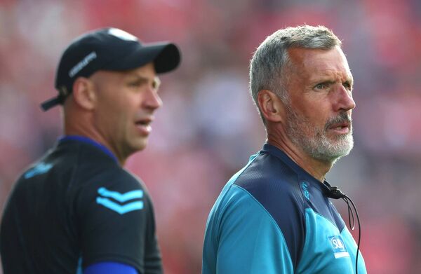 Waterford’s selector Dan Shanahan and manager Peter Queally will be hoping to get Munster off to a winning start against Clare.