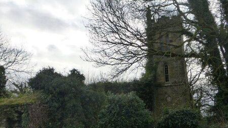 Graveyard in Waterford sinking into adjacent field