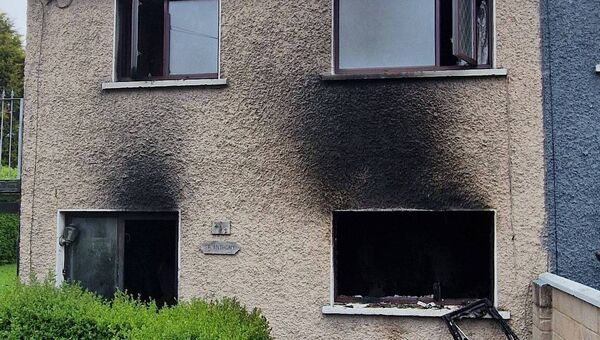 Gardaí are investigating a suspected arson attack on a house in Waterford. Pic: Cllr John Hearne FB