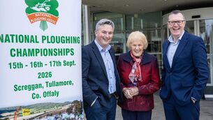 <p>Applications are now being accepted for Enterprise Ireland’s 2026 Innovation Arena Awards competition, which returns to this year’s National Ploughing Championships. Pictured launching this year’s competition at Enterprise Ireland’s head office in Dublin were (l-r); James Maloney, Innovation Arena project manager, Enterprise Ireland; Anna May McHugh, Managing Director of the NPA; and Mark Christal, Executive Director, Enterprise Ireland. 	Photo: Orla Murray/Coalesce</p>