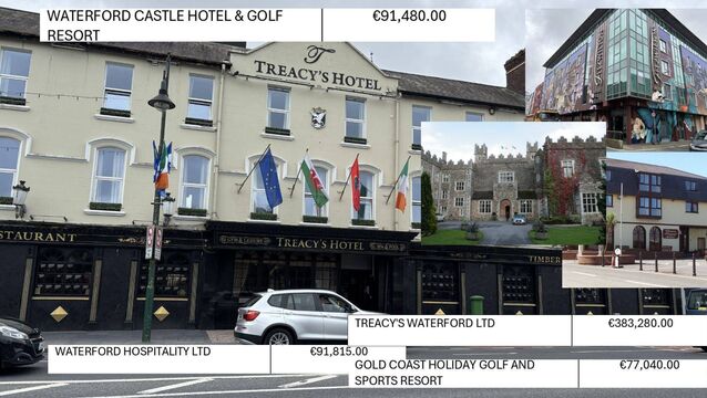 <p>Waterford Sinn Féin TD said the State's asylum system "has led to private companies profiting massively while taxpayers are footing the bill." Photos: Alex Cunningham/Joe Evans/Google Maps</p>