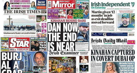 What the papers say: Saturday's front pages