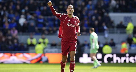 Virgil van Dijk header earns Liverpool last-gasp Merseyside derby win at Everton