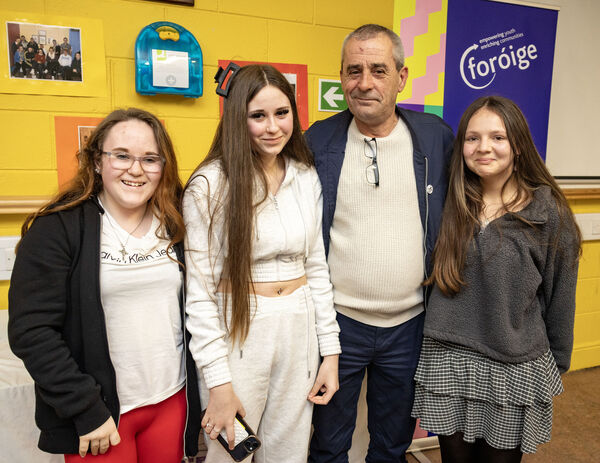  Ruby, Stacey and Paul Long and Mia-Rose Emery, at Outrage Foróige Club's 25th anniversary celebrations.