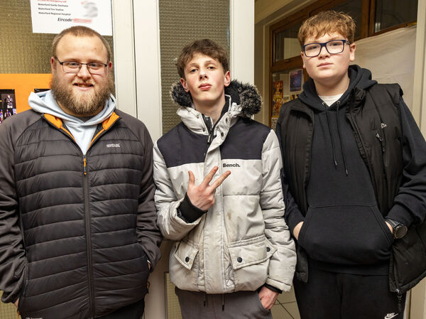  Daniel, Sean and Cillian, at Outrage Foróige Club's 25th anniversary celebrations.