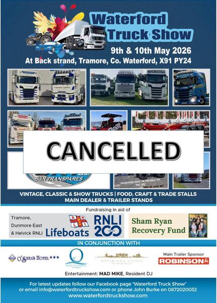 Waterford Truck Show has been cancelled.