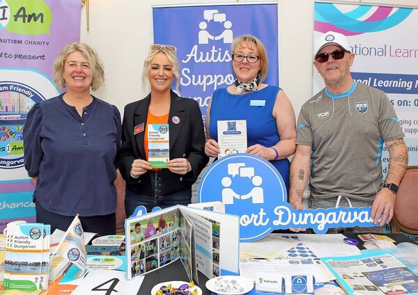 Pat, Faith and Linda Tutty with Anita Murray, Autism Support Dungarvan.