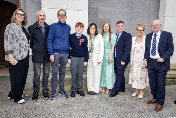  Aaron O'Neill, St. Stephen's De La Salle, who was confirmed by Bishop Alphonsus Cullinan at the Cathedral. 