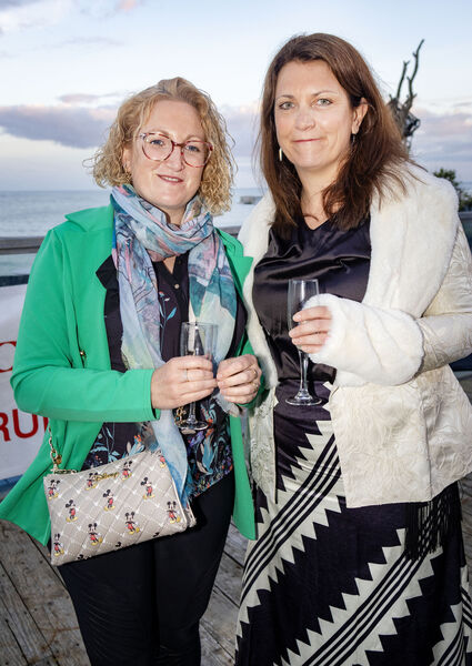  Gillian and Amelie, at One the Waterfront for Gaelscoil Philib Barún's 40th anniversary reunion. 
