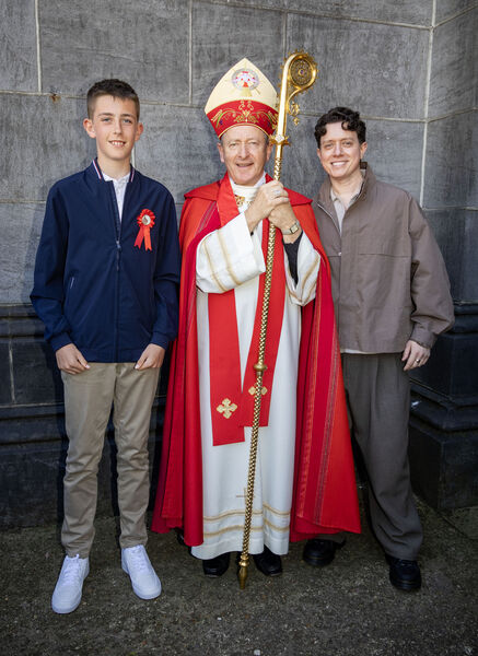  Ethan Hoban, St. Declan's, who was Confirmed by Bishop Alphonsus Cullinan at St. John's Church.