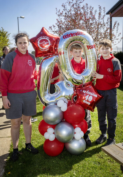  Lauren, Luke and Robbin, celebrating Philib Barún's 40th anniversary.