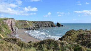 <p>This image captured by Michael Faulkner shows Ballydwane Cove before the recent landslide. Pic: Michael Faulkner.</p>