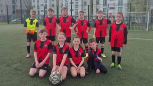 <p>Some of the Portlaw U9 squad</p>