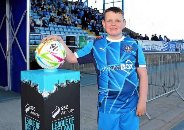 Matchday mascot Hayden Flynn-Quigley. All Photos: Noel Browne. Matchday mascot Hayden Flynn-Quigley. All Photos: Noel Browne.