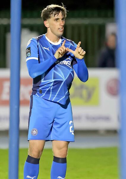 Dean McMenamy celebrates his last-gasp equaliser for Waterford.